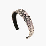 Jennifer Behr - Embossed Leather Cruz Headband -- Snake