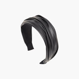Jennifer Behr - Natasha Vegan Leather Headband -- Black
