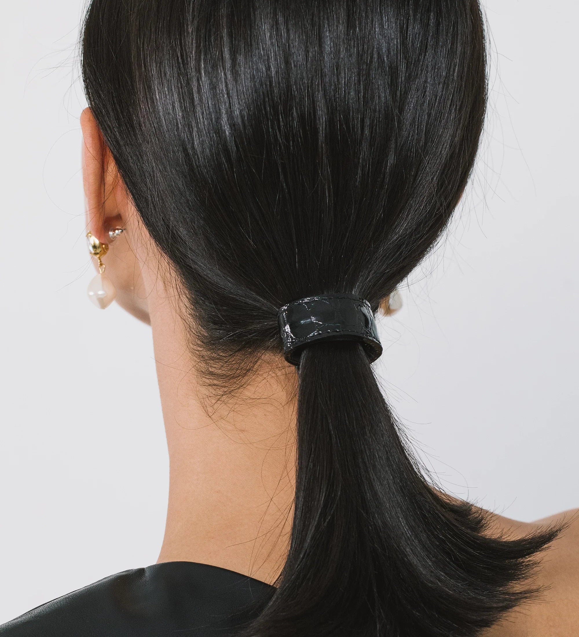 Jennifer Behr - Embossed Mini Leather Ponywrap