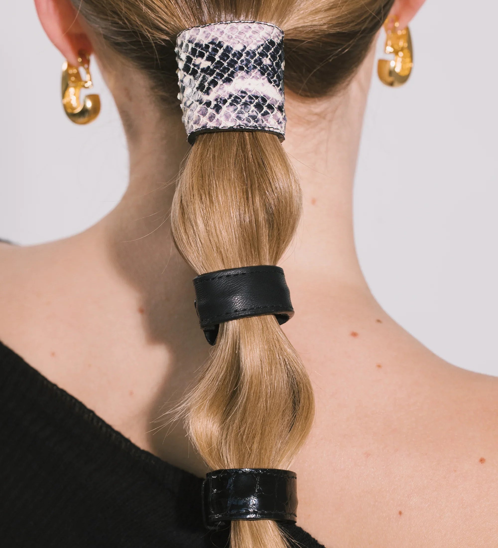 Jennifer Behr - Embossed Mini Leather Ponywrap