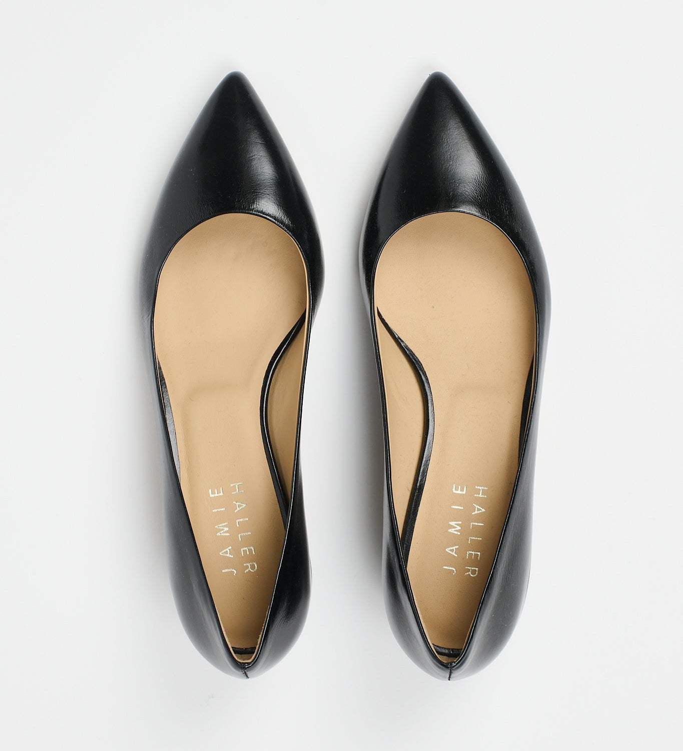 Jamie Haller - The Kitty Point Heel in High Shine Black