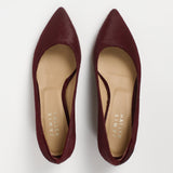 Jamie Haller - The Kitty Point Heel in Ponyhair Claret