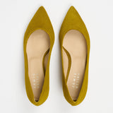 Jamie Haller - The Kitty Point Heel in Chartreuse