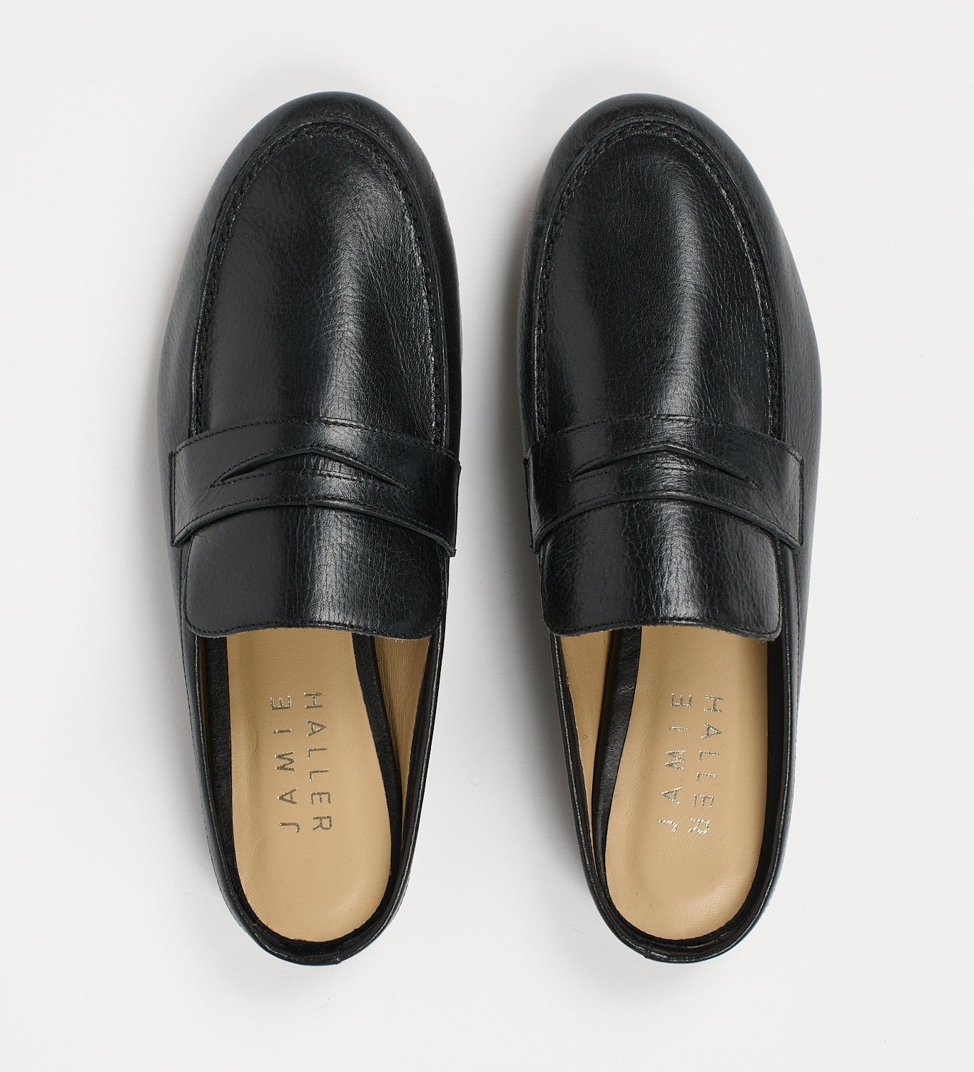 Jamie Haller - The Penny Loafer Mule in Black