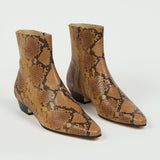 Jamie Haller - The Lennon Boot Mustard Python