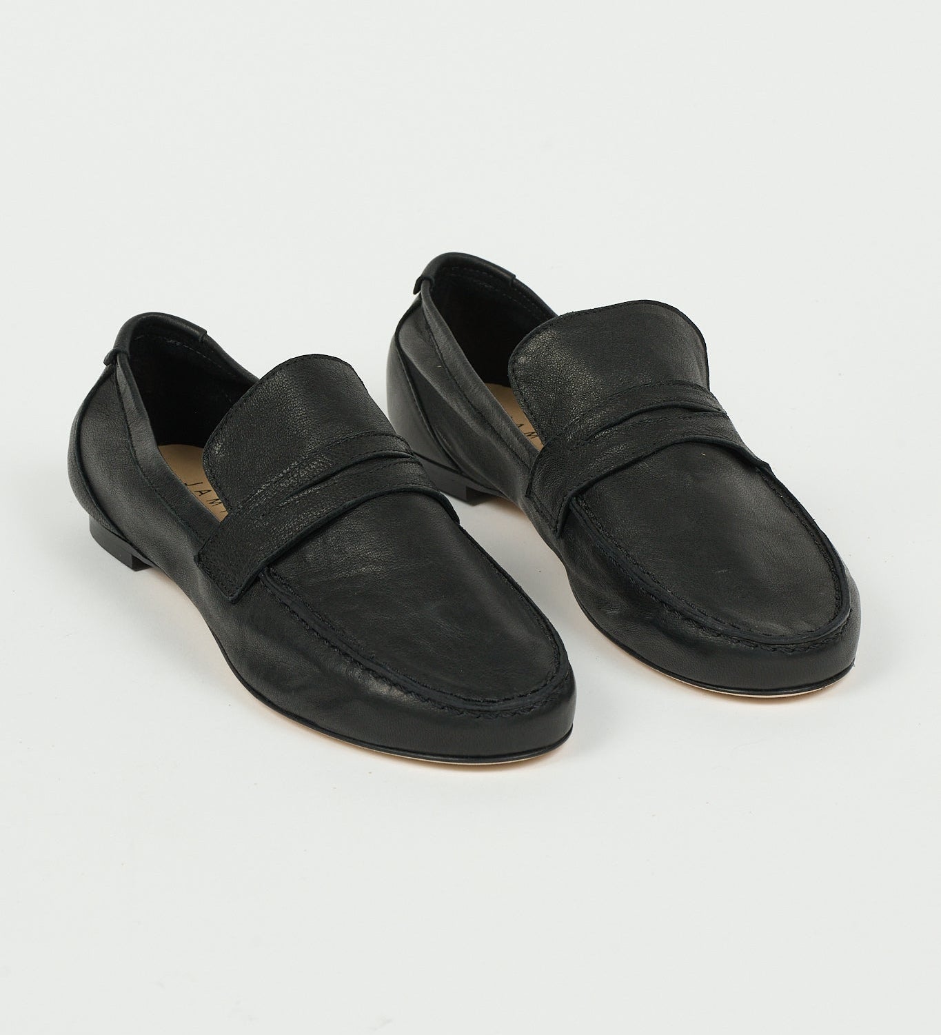 Jamie Haller - The Unlined Penny Loafer in Nero