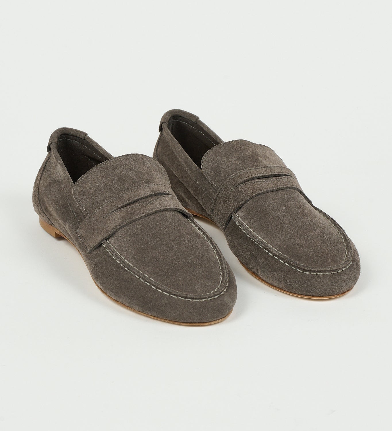Jamie Haller - The Unlined Penny Loafer in Smoke