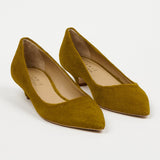Jamie Haller - The Kitty Point Heel in Chartreuse