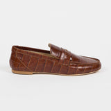 Jamie Haller - The Penny Loafer in Brown Croc