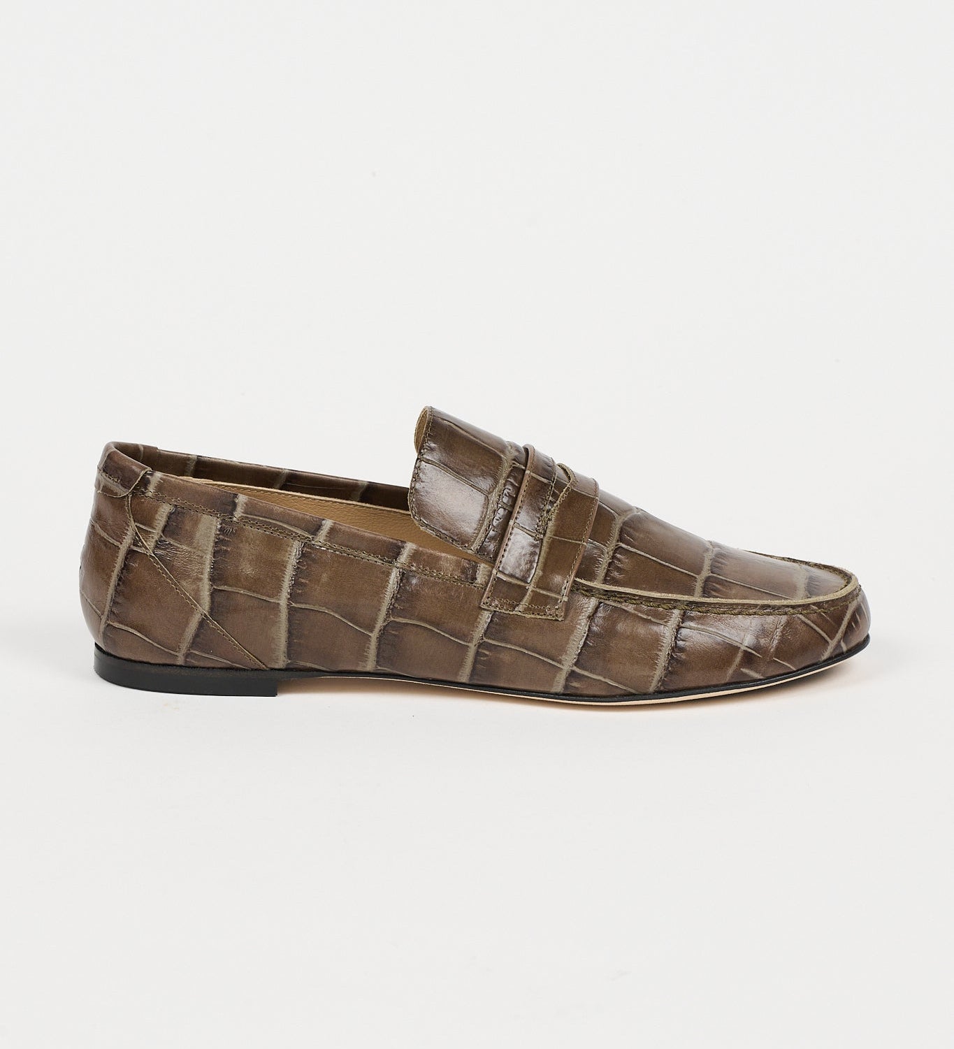 Jamie Haller - The Penny Loafer in Grey Croc