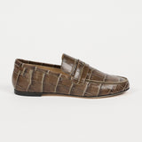 Jamie Haller - The Penny Loafer in Grey Croc