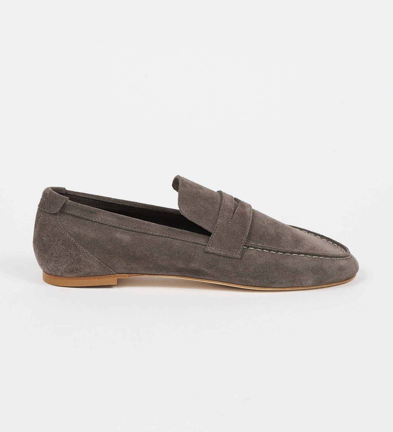 Jamie Haller - The Unlined Penny Loafer in Smoke