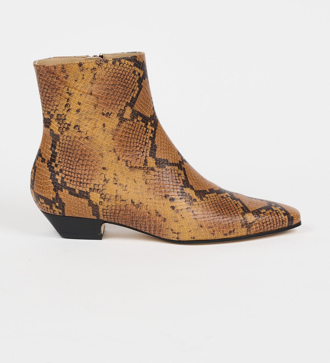 Jamie Haller - The Lennon Boot Mustard Python