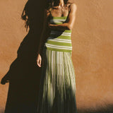 Faithfull - Esenia Knit Dress Ombre Stripe Macro Juniper