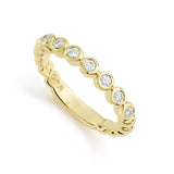 Lagos - Caviar Gold 18K Gold and Diamond Stacking Ring