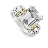 Lagos - Glacier Medium Emerald-Cut White Topaz Ring