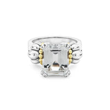 Lagos - Glacier Medium Emerald-Cut White Topaz Ring