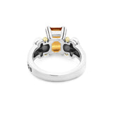Lagos - Glacier Small Emerald-Cut Citrine Ring