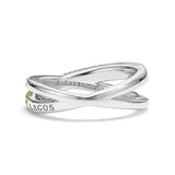 Lagos - Caviar Lux Two-Tone X Diamond Ring