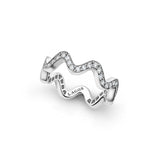 Lagos - Caviar Spark Wave Diamond Eternity Band Ring