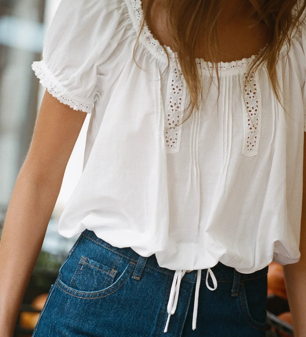 Faithfull - Gabi Top Fernanda Lace Antique White