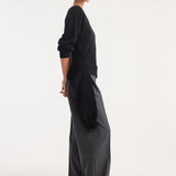 ROHE - Off shoulder single sleeve top | black