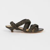 Jamie Haller - The Scrunchie Heel in Deep Olive