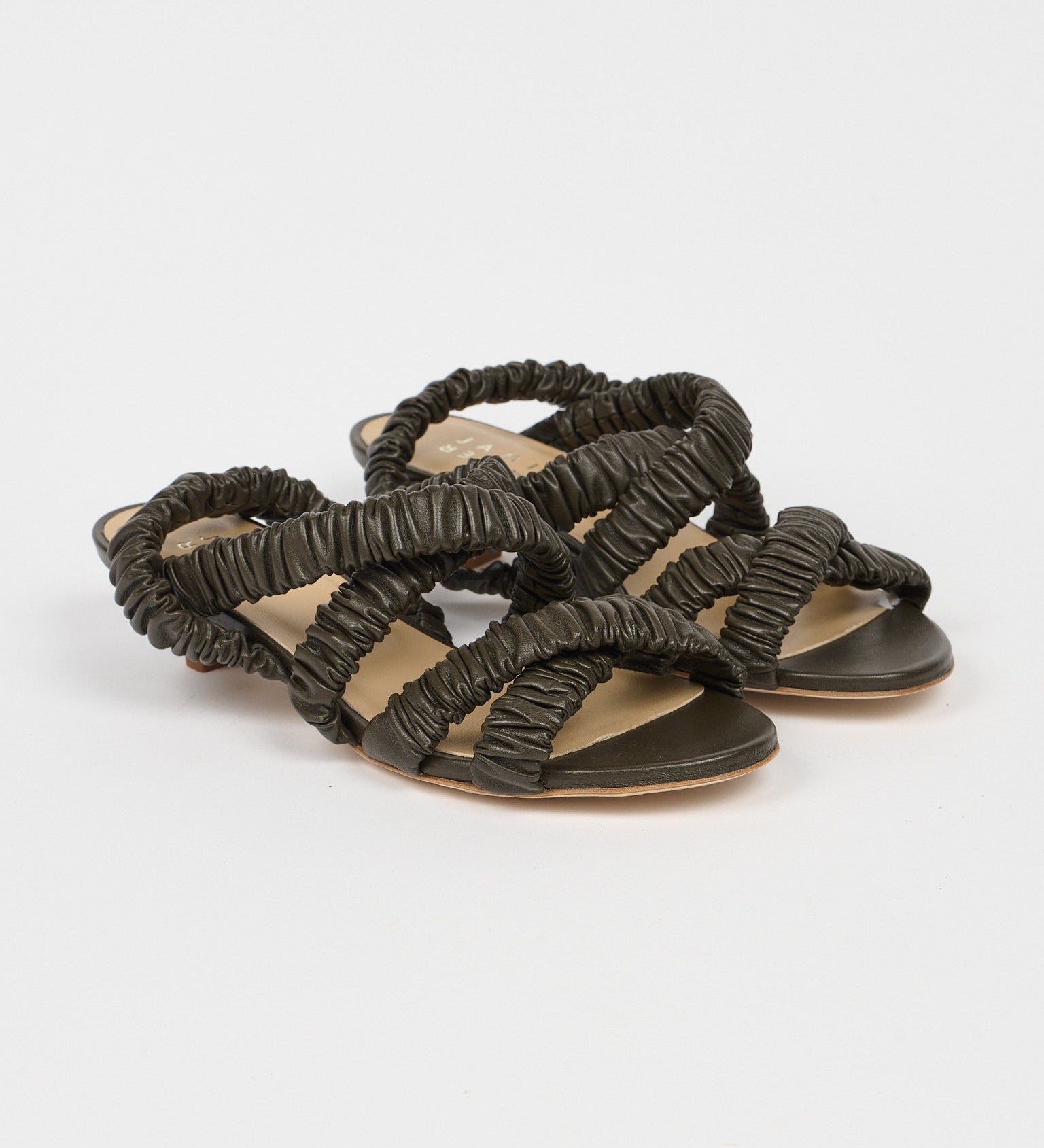 Jamie Haller - The Scrunchie Heel in Deep Olive