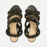 Jamie Haller - The Scrunchie Heel in Deep Olive