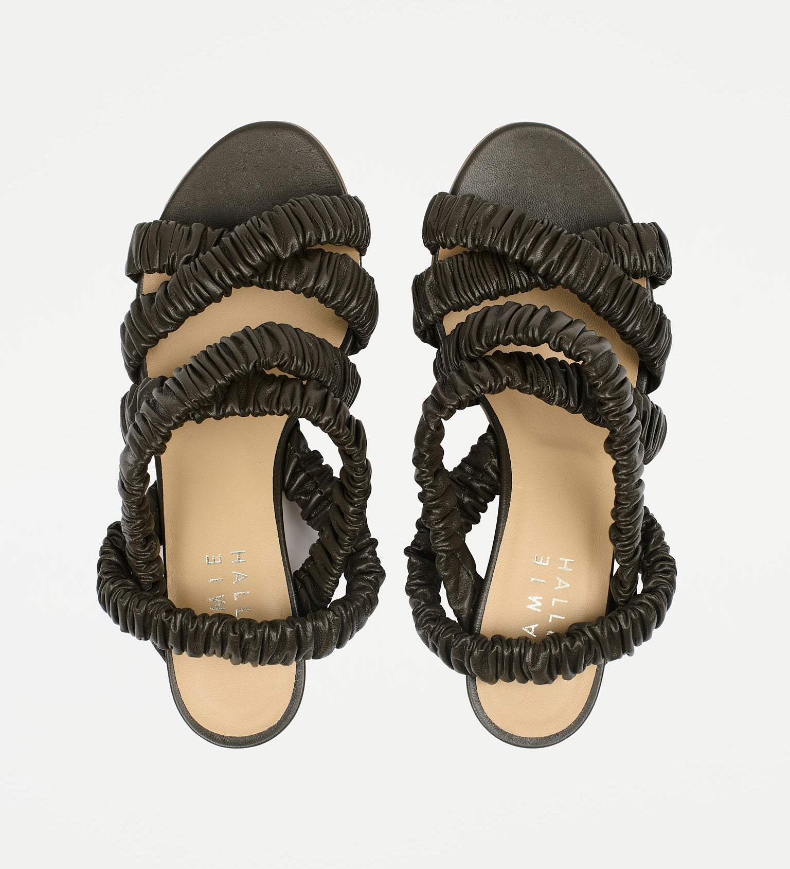 Jamie Haller - The Scrunchie Heel in Deep Olive