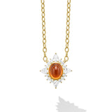 Lagos - Studio 18K Diamond & Orange Garnet Pendant Necklace