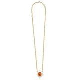 Lagos - Studio 18K Diamond & Orange Garnet Pendant Necklace