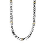 Lagos - Signature Caviar Two-Tone Caviar Beaded Necklace | 5mm