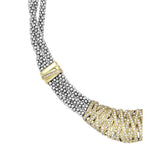 Lagos - Caviar Lux Statement Two-Tone Caviar Diamond Necklace