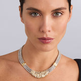 Lagos - Caviar Lux Statement Two-Tone Caviar Diamond Necklace