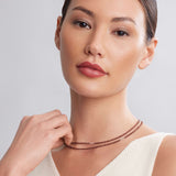 Lagos - Caviar Icon Garnet Necklace