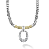 Lagos - Caviar Lux Diamond Oval Caviar Necklace