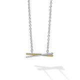 Lagos - Caviar Lux Two-Tone X Diamond Necklace
