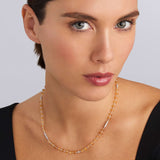 Lagos - Caviar Icon Citrine Beaded Necklace