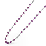 Lagos - Caviar Icon Long Amethyst Beaded Necklace
