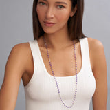 Lagos - Caviar Icon Long Amethyst Beaded Necklace
