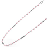 Lagos - Caviar Icon Pink Ceramic Beaded Necklace