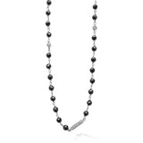 Lagos - Caviar Icon Long Black Ceramic Beaded Necklace
