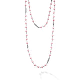 Lagos - Caviar Icon Long Pink Ceramic Beaded Necklace