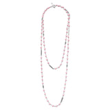 Lagos - Caviar Icon Long Pink Ceramic Beaded Necklace