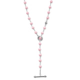 Lagos - Caviar Icon Long Pink Ceramic Beaded Necklace