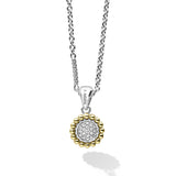 Lagos - Caviar Lux Two-Tone Diamond Pendant Necklace