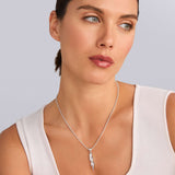 Lagos - Caviar Spark Large Lightning Bolt Diamond Pendant Necklace