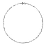Dorsey - MOSS RIVIÈRE NECKLACE IN 3MM LAB WHITE SAPPHIRE