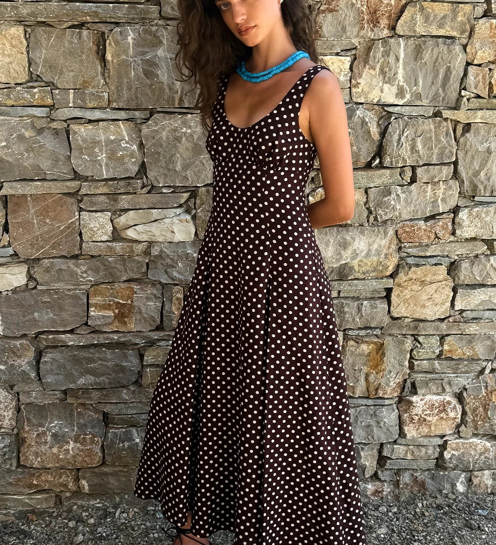 Faithfull - Esme Midi Dress Martinha Polka Dot